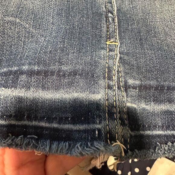 Kancan Jean Stretch Mini Skirt Size 7 - Picture 5 of 7